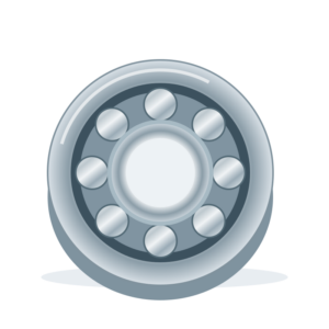 Original technical illustration: bearing (demo) Illustration of an industrial bearing — sample product