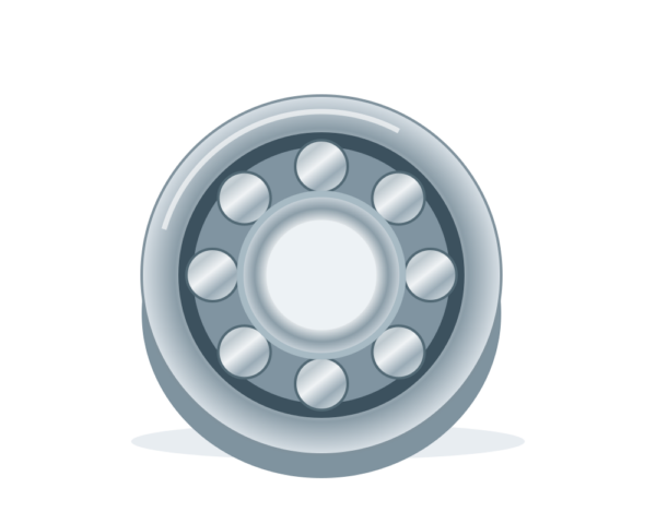Illustration of an industrial bearing — sample product