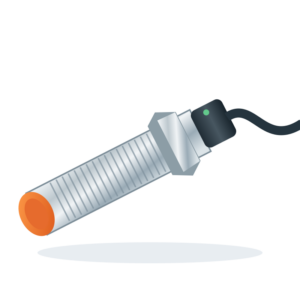 Original technical illustration: sensor (demo) Illustration of an industrial sensor — sample product